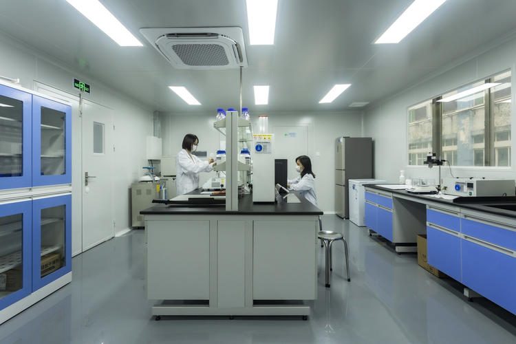 洁净实验室操作场景;第三方检测的送检与复核环境,报告编号可向机构回查验真